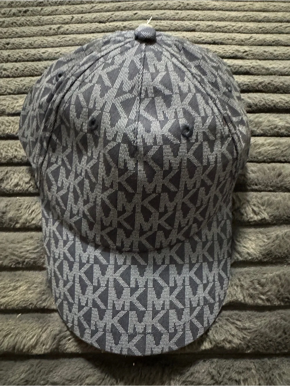 Michael Kors MK Monogram Baseball Cap in Gray